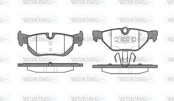 Woking P10453.00 - Bremžu uzliku kompl., Disku bremzes ps1.lv