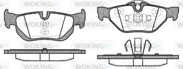 Woking P10453.10 - Bremžu uzliku kompl., Disku bremzes ps1.lv