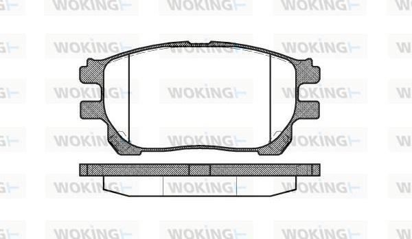 Woking P10433.00 - Bremžu uzliku kompl., Disku bremzes ps1.lv