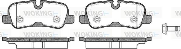 Woking P10593.10 - Bremžu uzliku kompl., Disku bremzes ps1.lv