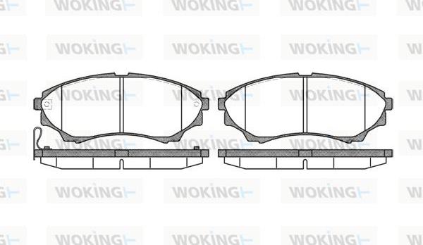 Woking P10513.00 - Bremžu uzliku kompl., Disku bremzes ps1.lv