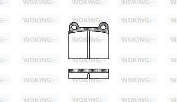 Woking P1063.00 - Bremžu uzliku kompl., Disku bremzes ps1.lv