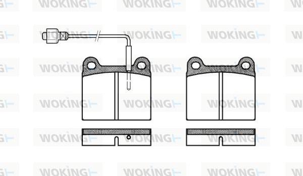 Woking P1063.02 - Bremžu uzliku kompl., Disku bremzes ps1.lv