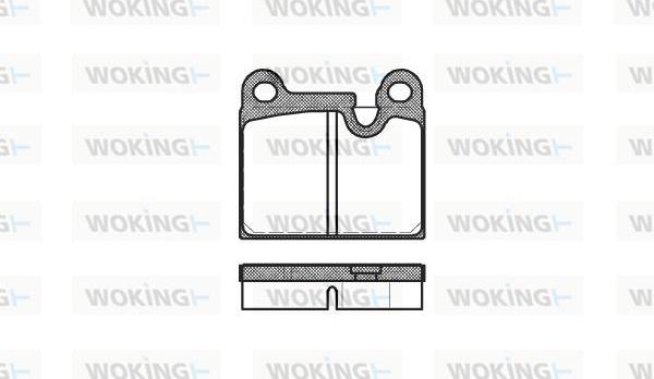 Woking P1063.80 - Bremžu uzliku kompl., Disku bremzes ps1.lv