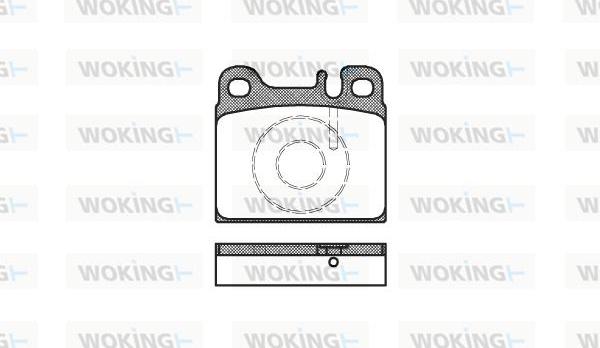 Woking P1063.88 - Bremžu uzliku kompl., Disku bremzes ps1.lv