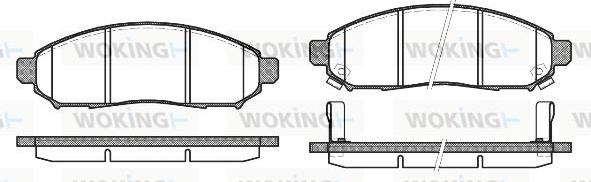 Woking P10623.12 - Bremžu uzliku kompl., Disku bremzes ps1.lv