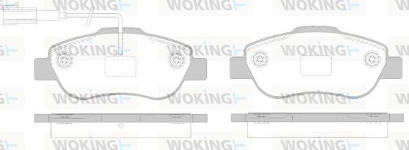 Woking P10003.02 - Bremžu uzliku kompl., Disku bremzes ps1.lv