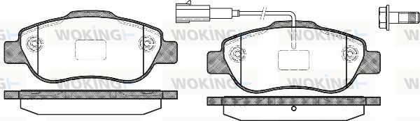 Woking P10003.11 - Bremžu uzliku kompl., Disku bremzes ps1.lv