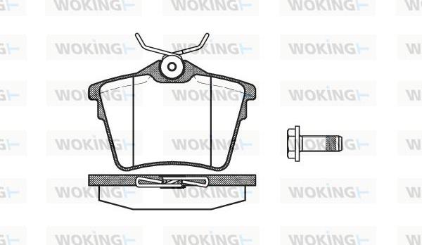 Woking P10033.00 - Bremžu uzliku kompl., Disku bremzes ps1.lv