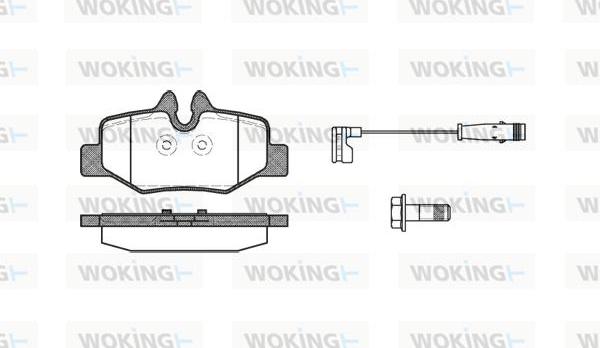 Woking P10103.02 - Bremžu uzliku kompl., Disku bremzes ps1.lv