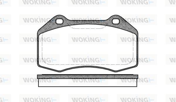 Woking P10133.00 - Bremžu uzliku kompl., Disku bremzes ps1.lv