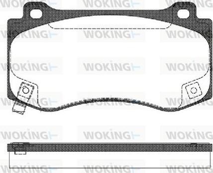 Woking P10853.04 - Bremžu uzliku kompl., Disku bremzes ps1.lv