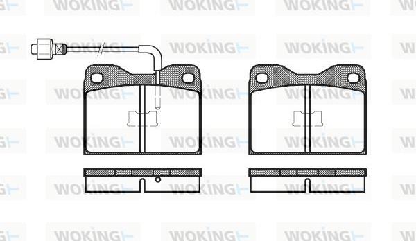 Woking P1083.02 - Bremžu uzliku kompl., Disku bremzes ps1.lv