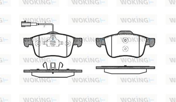 Woking P10833.02 - Bremžu uzliku kompl., Disku bremzes ps1.lv