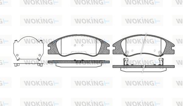 Woking P10343.02 - Bremžu uzliku kompl., Disku bremzes ps1.lv