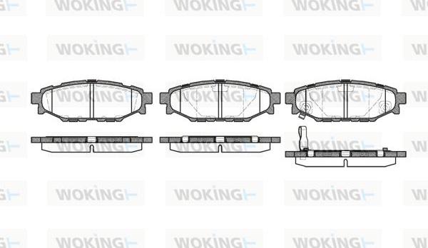 Woking P10363.01 - Bremžu uzliku kompl., Disku bremzes ps1.lv