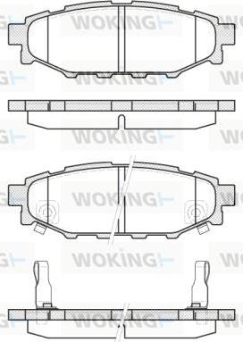 Woking P10363.12 - Bremžu uzliku kompl., Disku bremzes ps1.lv