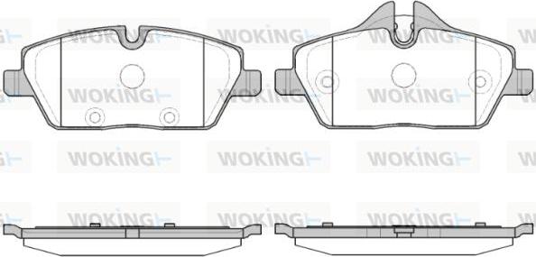 Woking P10313.30 - Bremžu uzliku kompl., Disku bremzes ps1.lv