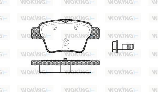 Woking P10383.00 - Bremžu uzliku kompl., Disku bremzes ps1.lv