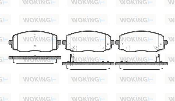 Woking P10333.02 - Bremžu uzliku kompl., Disku bremzes ps1.lv