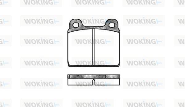 Woking P1023.00 - Bremžu uzliku kompl., Disku bremzes ps1.lv