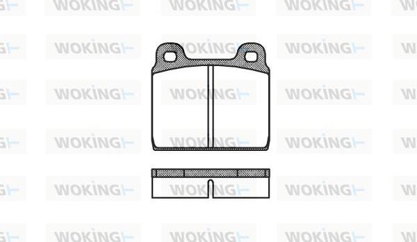 Woking P1023.20 - Bremžu uzliku kompl., Disku bremzes ps1.lv