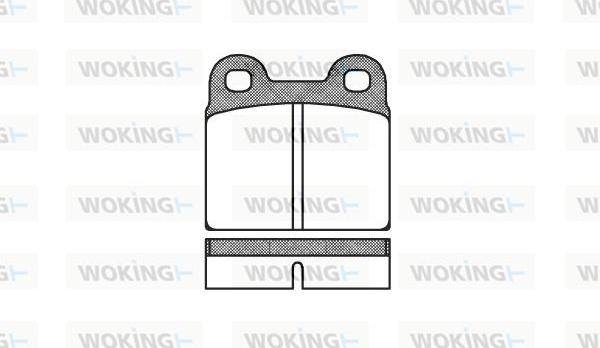 Woking P1073.00 - Bremžu uzliku kompl., Disku bremzes ps1.lv