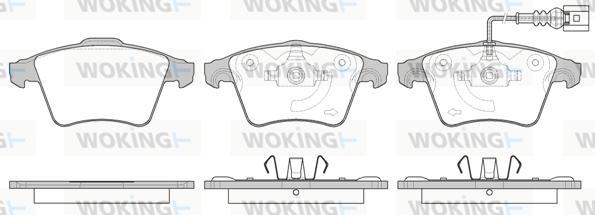 Woking P11453.11 - Bremžu uzliku kompl., Disku bremzes ps1.lv