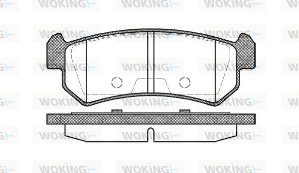 Woking P11483.00 - Bremžu uzliku kompl., Disku bremzes ps1.lv