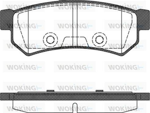 Woking P11483.10 - Bremžu uzliku kompl., Disku bremzes ps1.lv