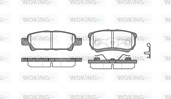 Woking P11513.02 - Bremžu uzliku kompl., Disku bremzes ps1.lv