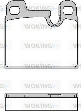 Woking P1153.00 - Bremžu uzliku kompl., Disku bremzes ps1.lv