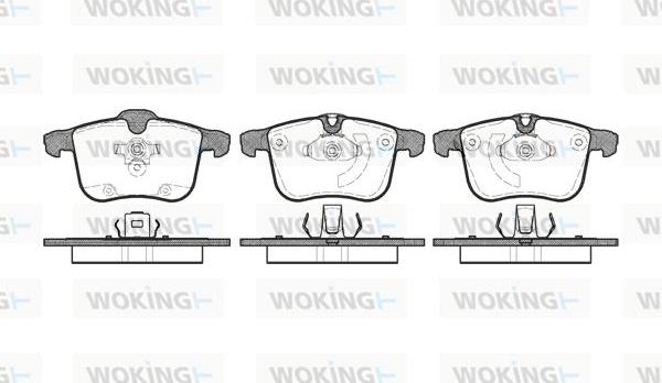 Woking P11533.00 - Bremžu uzliku kompl., Disku bremzes ps1.lv