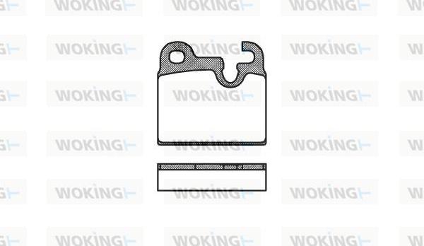 Woking P1163.00 - Bremžu uzliku kompl., Disku bremzes ps1.lv