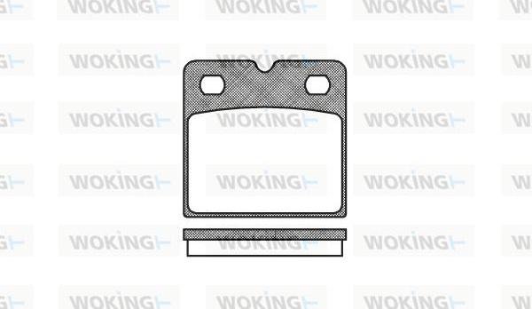 Woking P11673.00 - Bremžu uzliku kompl., Disku bremzes ps1.lv