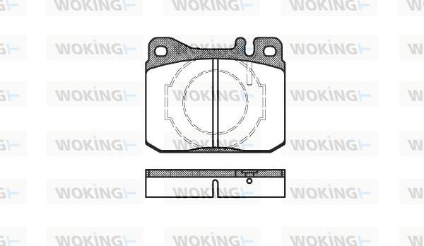 Woking P1103.40 - Bremžu uzliku kompl., Disku bremzes ps1.lv