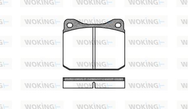 Woking P1103.00 - Bremžu uzliku kompl., Disku bremzes ps1.lv