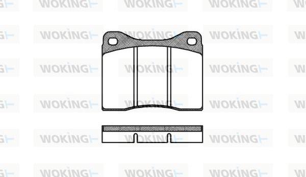 Woking P1113.00 - Bremžu uzliku kompl., Disku bremzes ps1.lv