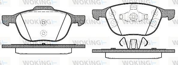 Woking P11823.30 - Bremžu uzliku kompl., Disku bremzes ps1.lv