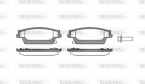 Woking P11873.04 - Bremžu uzliku kompl., Disku bremzes ps1.lv