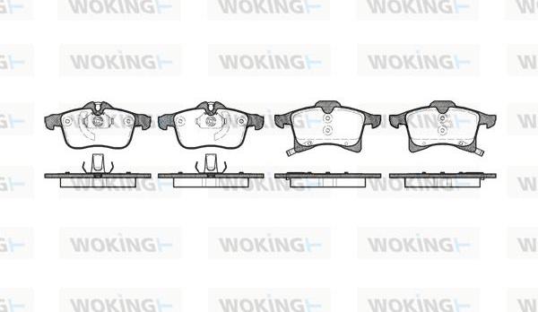 Woking P11363.02 - Bremžu uzliku kompl., Disku bremzes ps1.lv