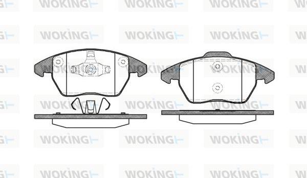 Woking P11303.10 - Bremžu uzliku kompl., Disku bremzes ps1.lv