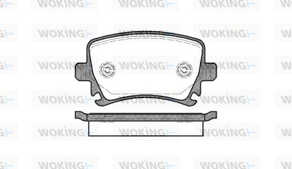 Woking P11313.00 - Bremžu uzliku kompl., Disku bremzes ps1.lv