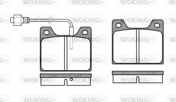 Woking P1133.02 - Bremžu uzliku kompl., Disku bremzes ps1.lv