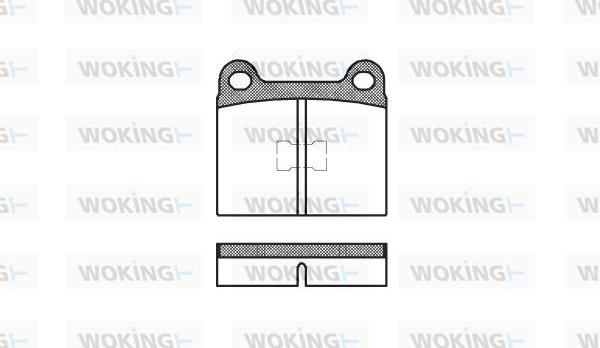 Woking P1173.20 - Bremžu uzliku kompl., Disku bremzes ps1.lv