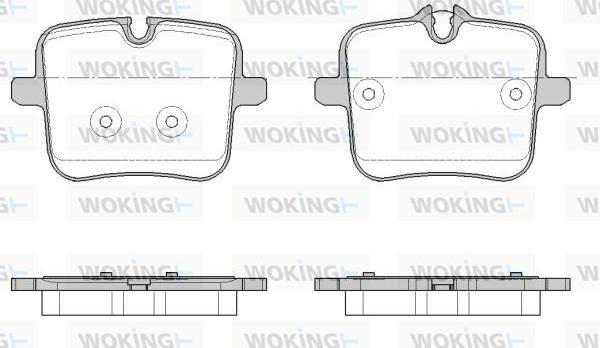 Woking P18543.00 - Bremžu uzliku kompl., Disku bremzes ps1.lv