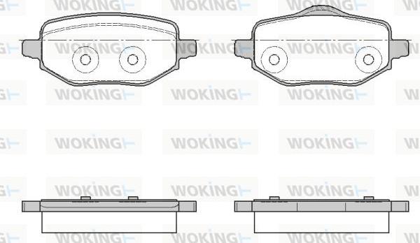 Woking P18523.00 - Bremžu uzliku kompl., Disku bremzes ps1.lv