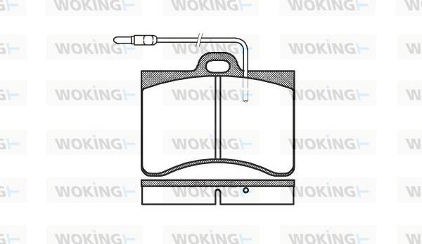 Woking P1863.04 - Bremžu uzliku kompl., Disku bremzes ps1.lv