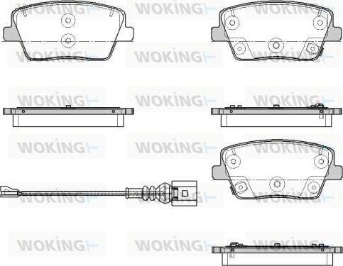 Woking P18013.02 - Bremžu uzliku kompl., Disku bremzes ps1.lv