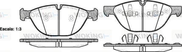 Woking P13983.00 - Bremžu uzliku kompl., Disku bremzes ps1.lv